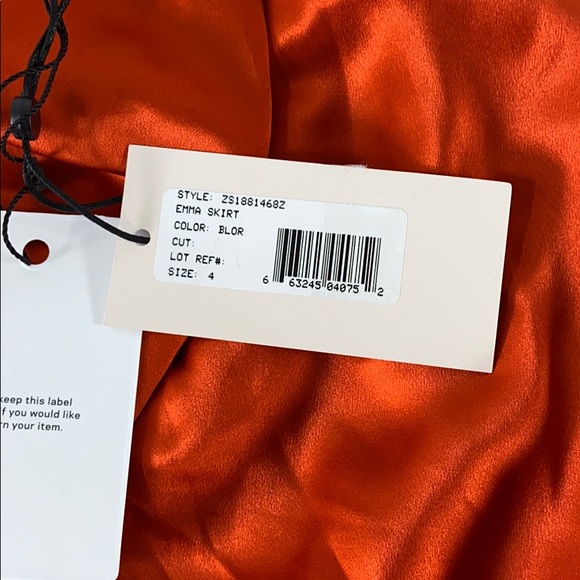 Cinq A Sept NWT Silk Emma Bow Skirt - Picture 8 of 11